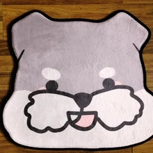 63*56 см мультфильм мягкие фланелевые собака ковры Шнауцер pet коврики плюшевые дверной коврик в спальню эркер декоративный коврик анти корабль