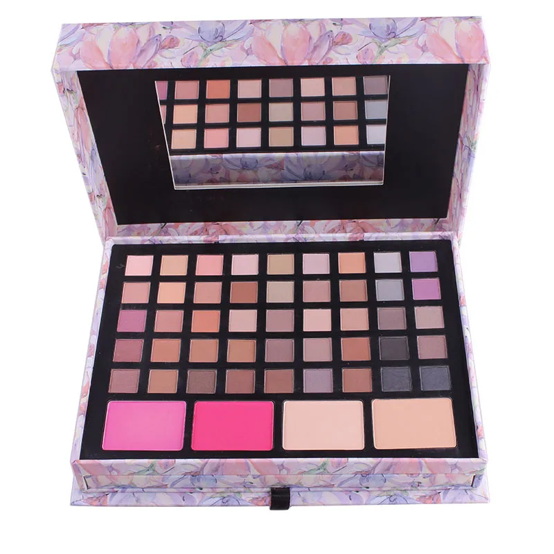 Batom com Fundação Paleta em pó com Highlighter Conjunto de Maquiagem Nova Miss Rosa Sombra Palete Fosco Blush Paleta 10 High Quality Beleza e saúde
