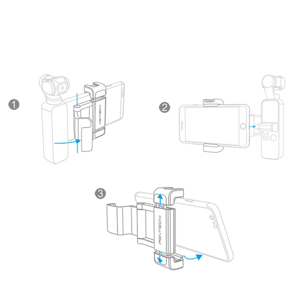 PGYTECH DJI Osmo Карманный складной держатель для телефона плюс кронштейн для DJI Osmo карманные аксессуары