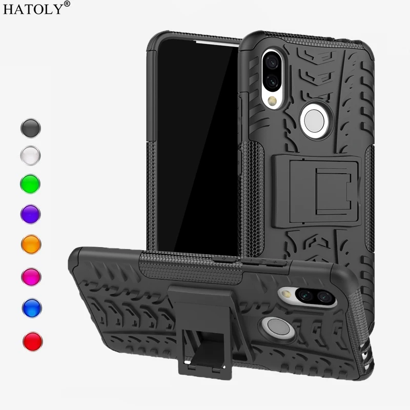 

For Xiaomi Redmi 7 Redmi Note 7 Case for Redmi 7 Phone Case Heavy Duty Armor Rubber Silicone Back Case for Xiaomi Redmi Note 7