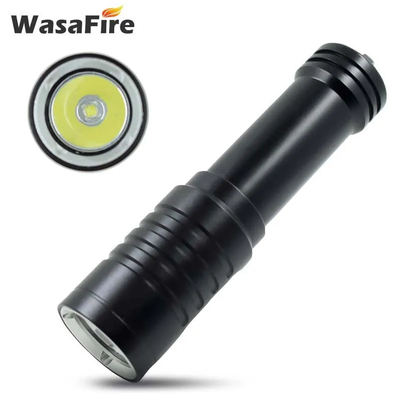 

Professional Diving Flash Light Portable Torch Underwater Hunting Flashlight L2 Waterproof Led Lamp With 18650 Battery + Charger