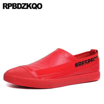 

Red Famous Loafers Summer Genuine Leather Real Men Shoes Italian European High Quality New Comfort Runway Luxury Rubber Slip On