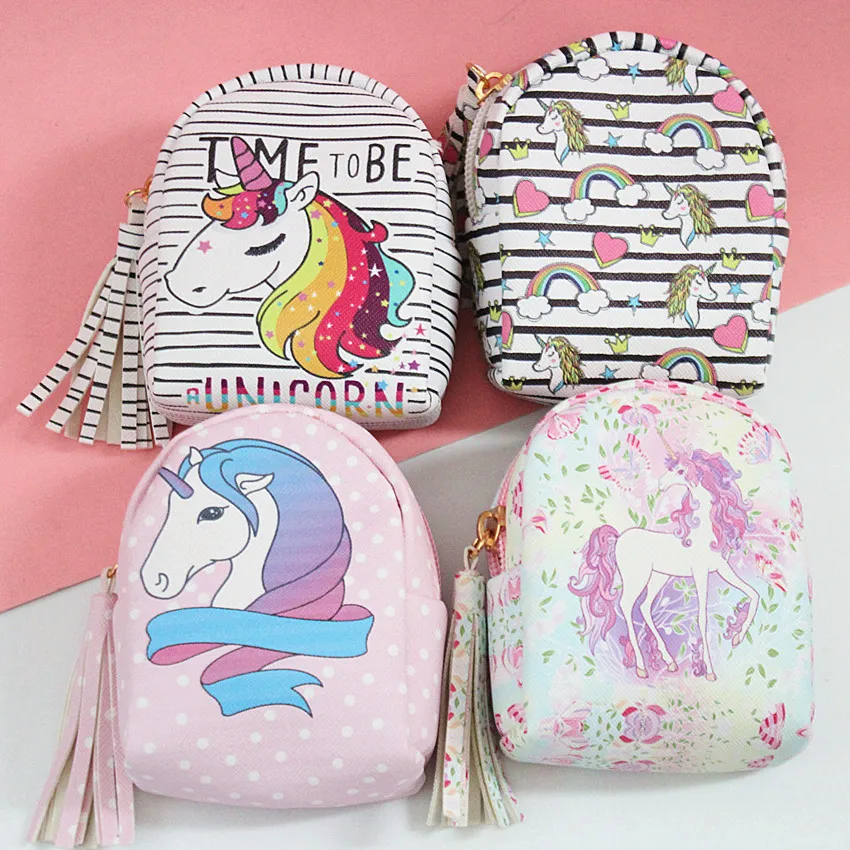M042 2018 New Cartoon Creative Women Coin font b Purses b font Cute Unicorn Styles Zero