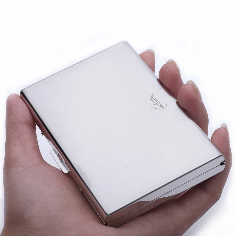 2015 latest stainless steel rfid blocking credit card holder for men travel wallet cool metal business card case with box in card id holders from luggage - Metal Business Card Case 2015 latest stainless steel rfid blocking credit card holder for men travel wallet cool metal business card case with box in card id holders from luggage - Metal Business Card Case