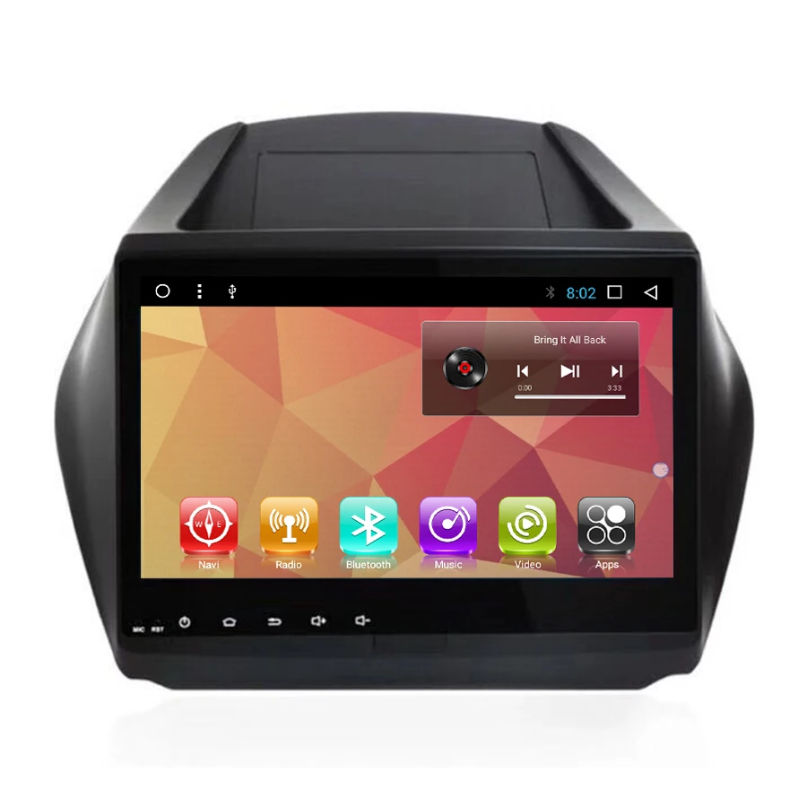 OTOJETA autoradio Android 7 1 2GB ram 32GB rom car dvd player for hyundai IX35 tucson