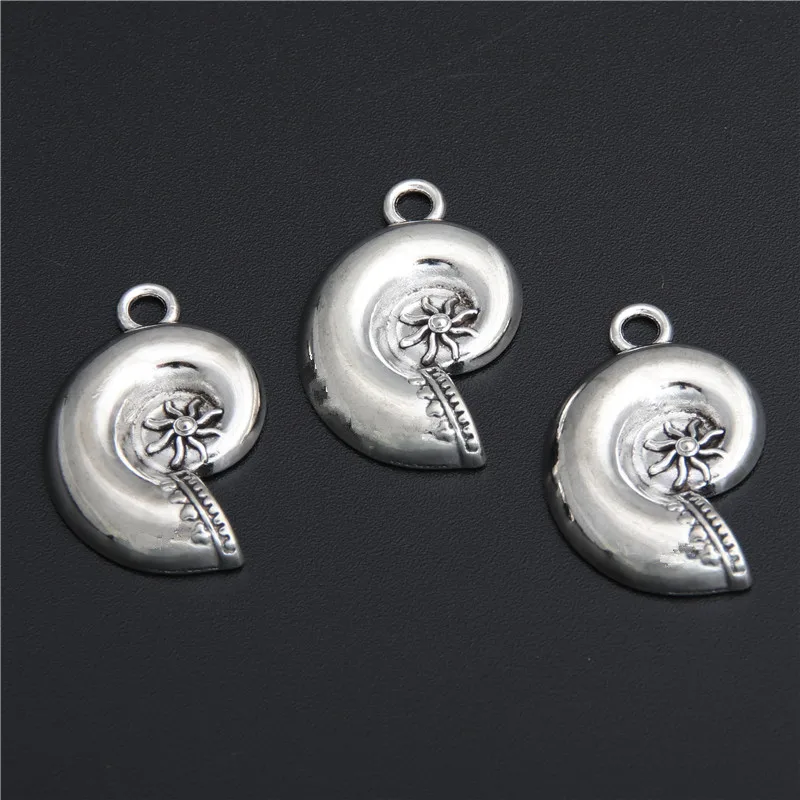 

8pcs Zinc Alloy Antique Silver Shell Charms Pendants Metal Beach Jewelry Findings Fit DIY A2791