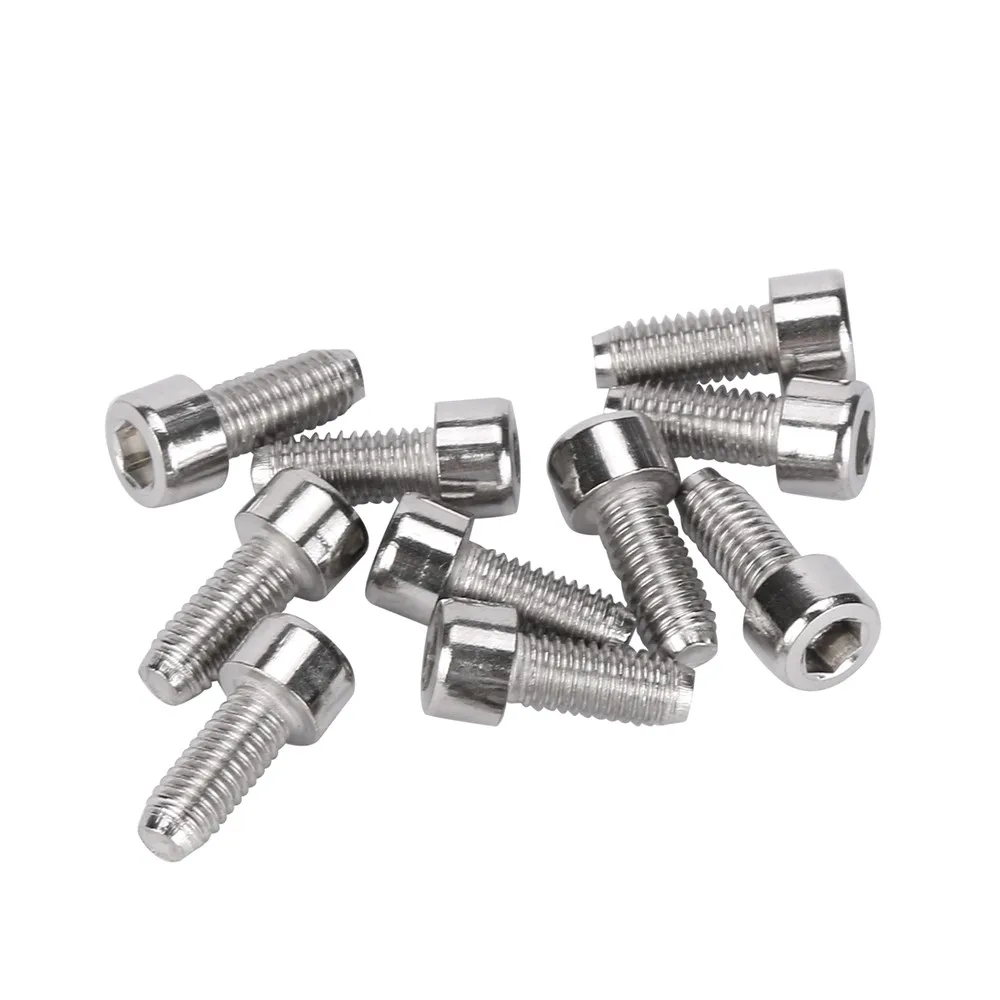 10pcs 5mm * 12mm Bicycle Head Cylindrical Screw Hexagonal Bike Kettle