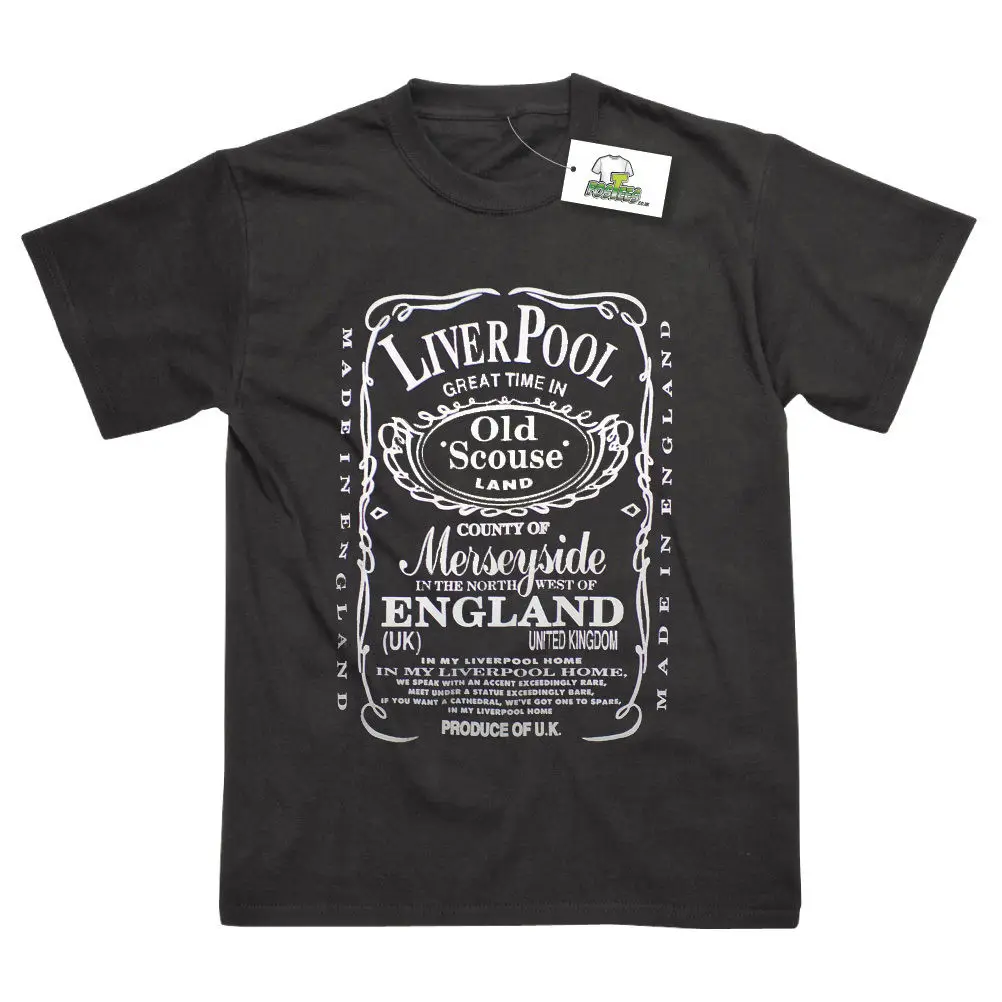 Liverpool Old Scouse футболка с сувенирным принтом новые футболки Забавные топы унисекс