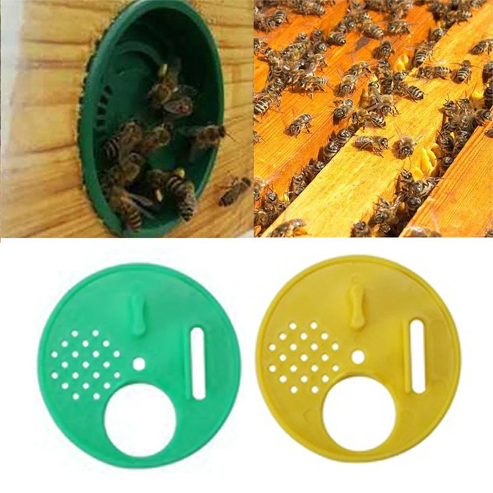 12 шт. креативный пчелиный улей коробка входные ворота диск пластиковый пчелиное гнездо двери соты входные ворота оборудование для пчеловодства