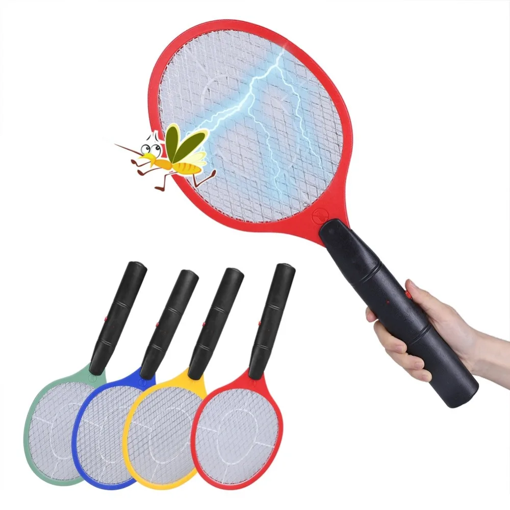 

3 Layer Net Electric Mosquito Swatter 2 AA Battery Power Mosquito Killer Bug Zapper Racket Wasp Fly Insect Mosquitos Swatter