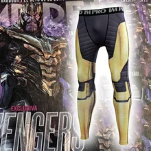 Thanos 3D печатные колготки брюки мужские костюмы Мстители 4 эндигра компрессия лето косплей костюм колготки мужские