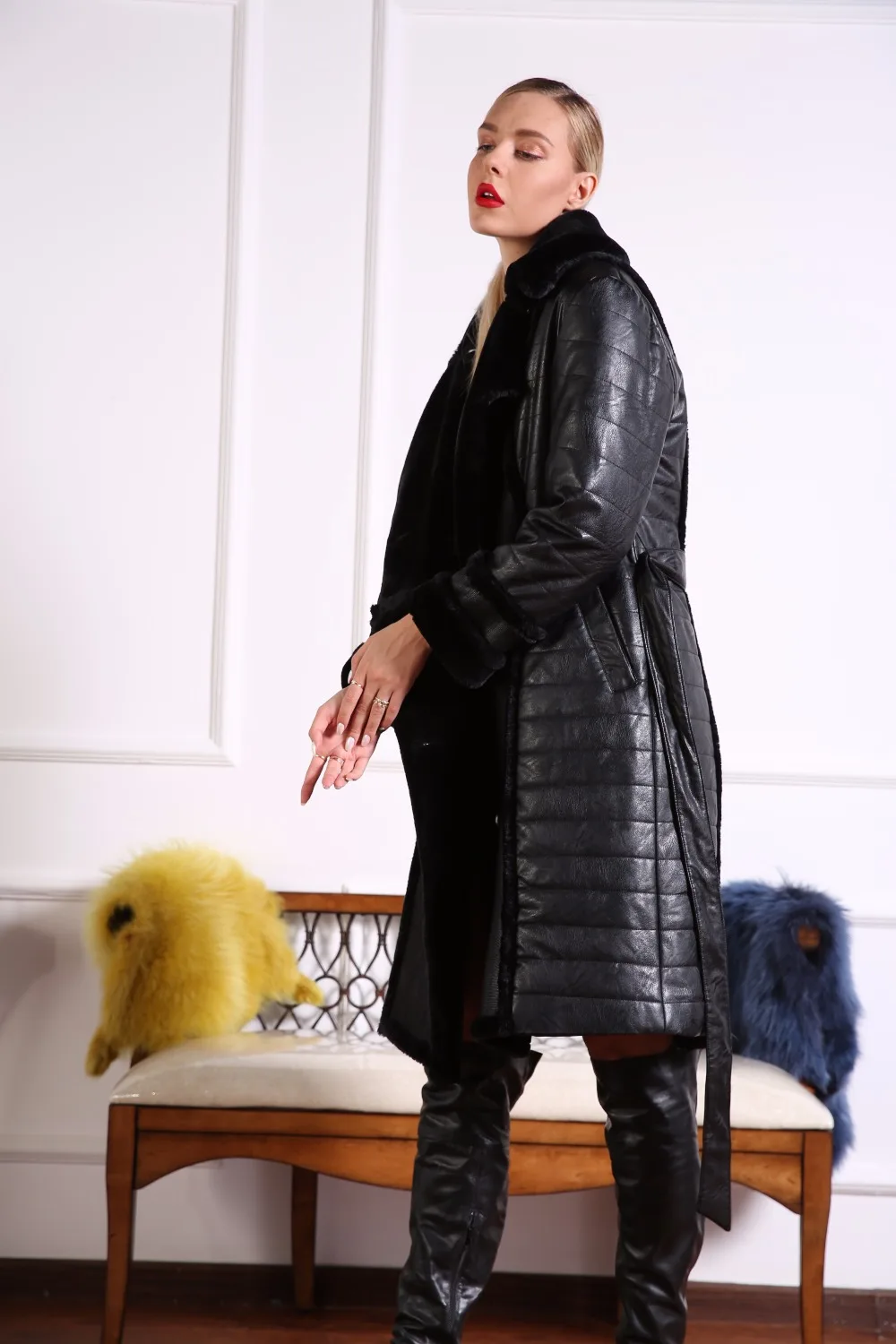 AZZIMIA новинка высокое качество теплое Женское зимнее пальто Высокое качество модное длинное пальто из искусственного меха женское платье плюс размер 4XL