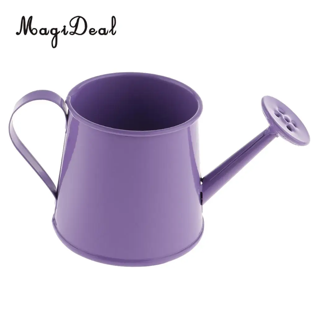 Decorative Iron Metal Watering Cans Garden Flower Bucket Metal Flower Pot Home Garden Decor