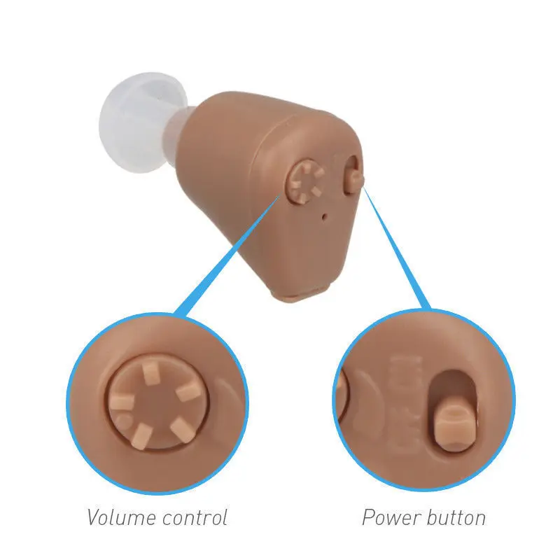 Single Rechargeable Digital Sound Enhancement Mini In Ear Hearing Aid Adjustable Tone Deaf Volume Amplifier Ear Assistance