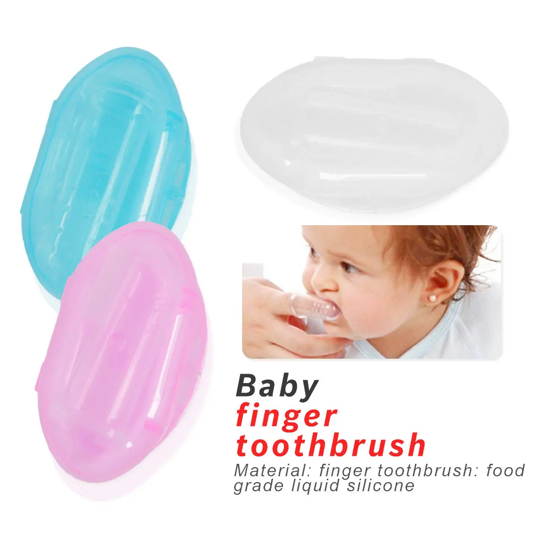 1 pcs Baby Kid Infant Newborn Soft Safe Silicone Finger Training Toothbrush Gum Brush Clean Teeth Baby Teething 1 pcs Baby Kid Infant Newborn Soft Safe Silicone Finger Training Toothbrush Gum Brush Clean Teeth Baby Teething