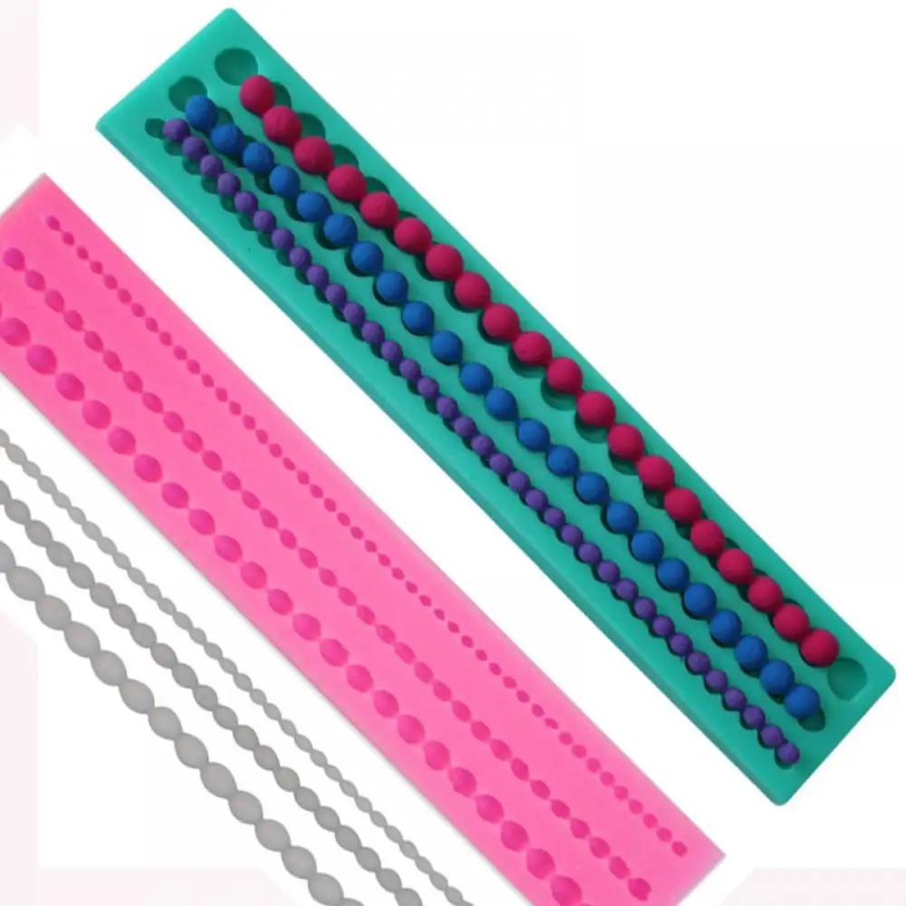 1 шт 3 бисерная цепочка форма для торта силиконовая жемчужная форма цепочки помадка форма декорирование тортов Сахар ремесло торт помадные формы