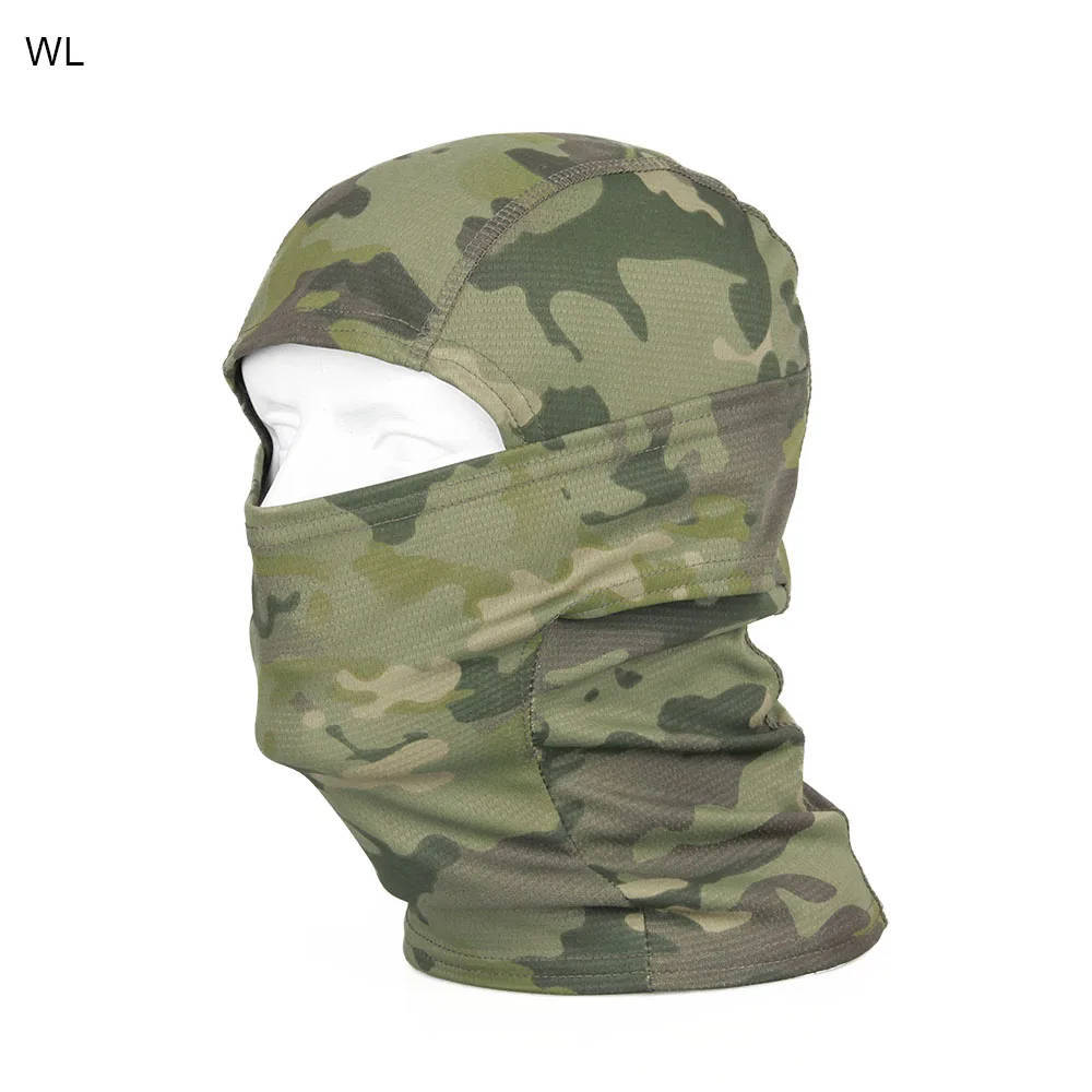 

Tactical Face Mask Hood Cover Fast Dry Fabric Full Face Hood for Outdoor Wargame Camouflage Paintball Accessory PP29-0058