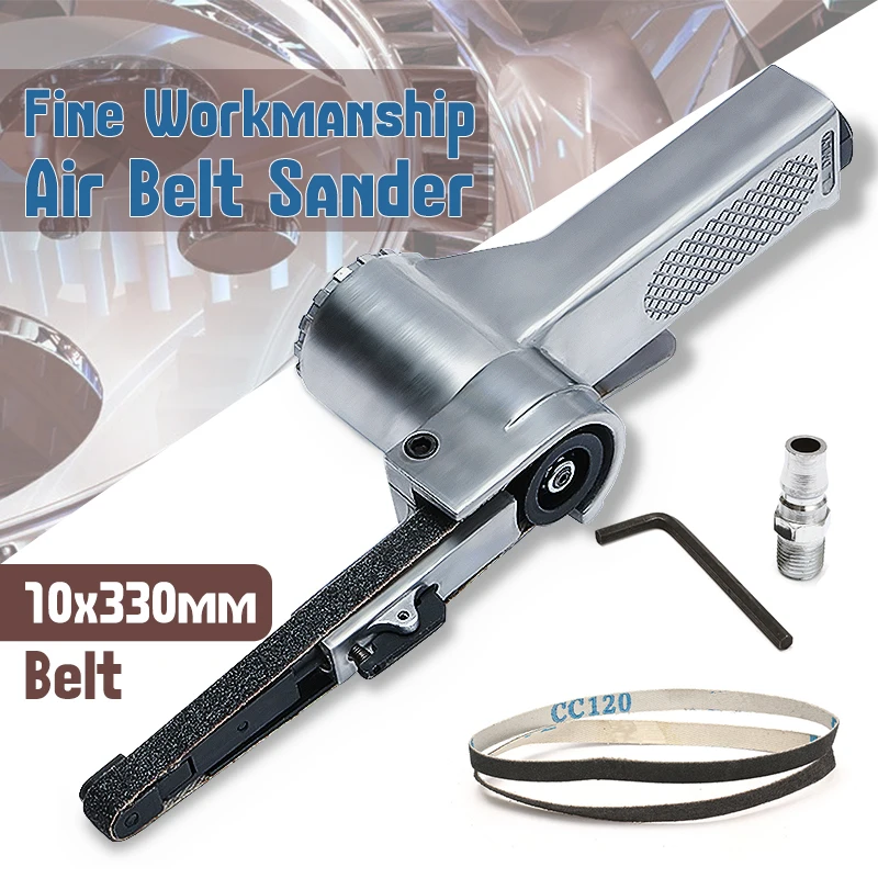 Steel Silver Air Belt Sander For Air Compressor Sanding With Sanding Belt Pneumatic Tools For ...