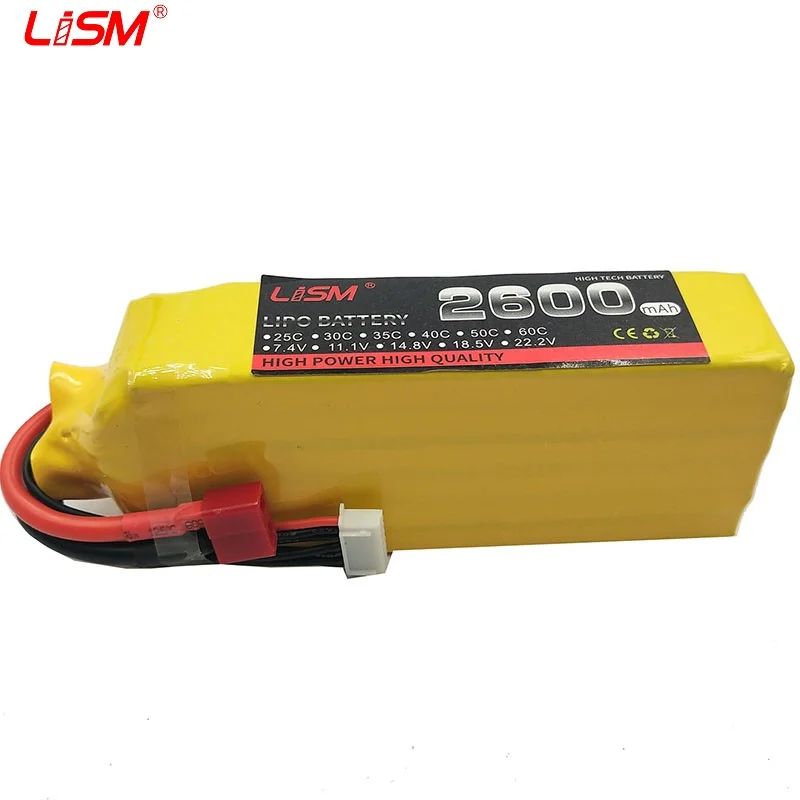 

RC Li-po battery 22.2v 2600mAh 35C Max 70c 6s FOR RC Airplane Drone 6S Li-Po Batteria cell High quality #30B43