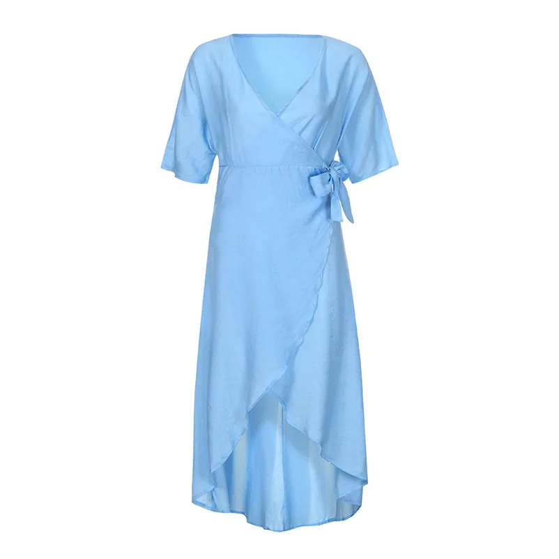 HOT sell Fashion summer dress 2018 beach dress Women Boho Casual Long Maxi Evening Party Beach Dress Sundress vestido Y20#N (6)