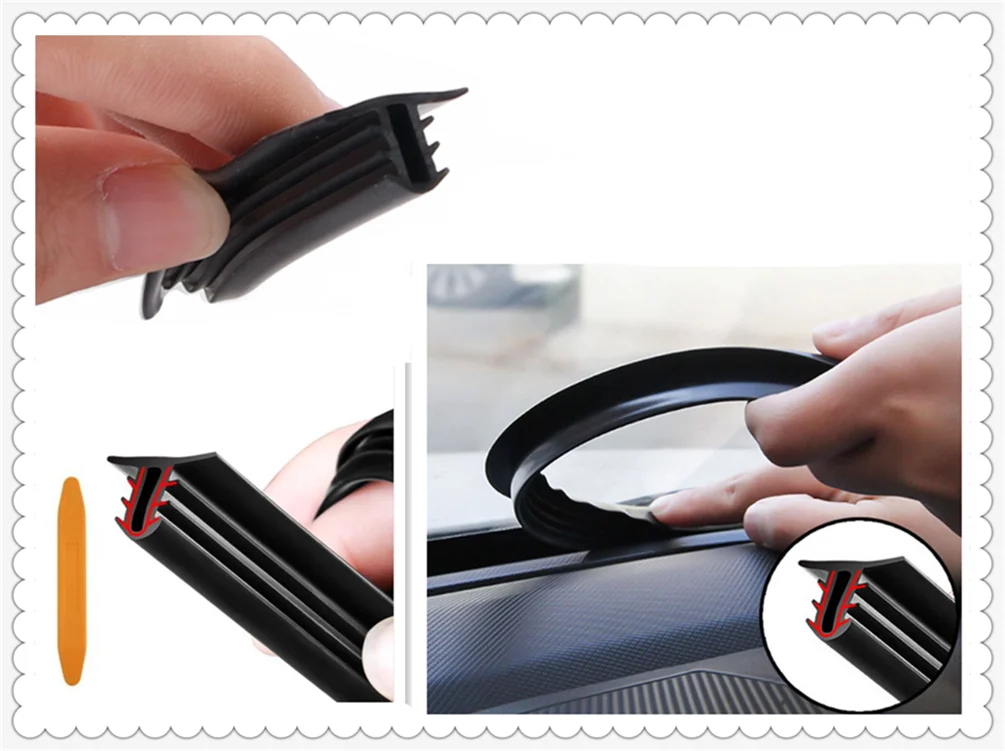 1.6/2M instrument car windshield glue strip front center console seal for BMW all series 1 2 3 4 5 6 7 X E F-series E46 E90 F09 |