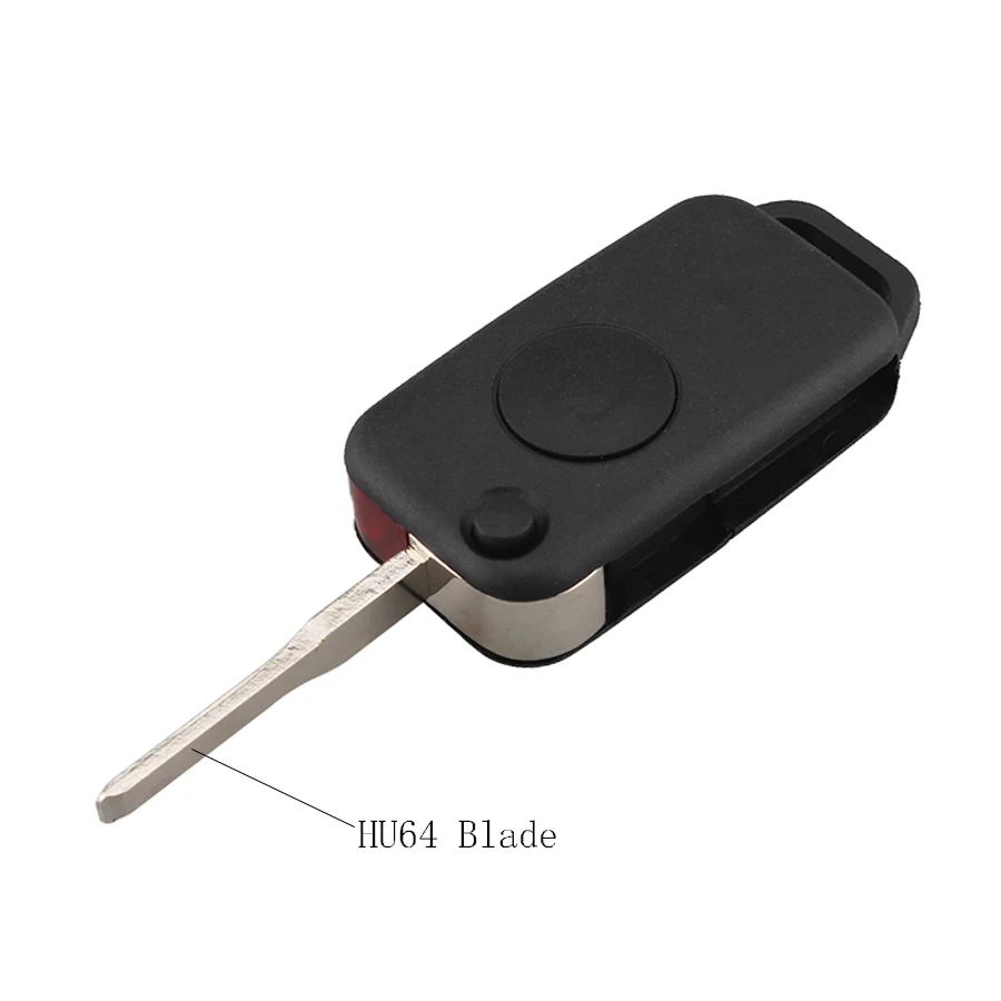 REPLACEMENTforMERCEDES-BENZ 1 Button Switchblade HU64 FLIP KEY REMOTE CASE SHELL