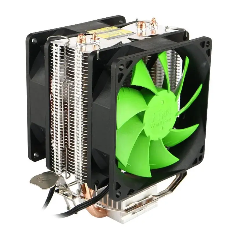 

Dual Fan Hydraulic CPU Cooler Heatpipe Fans Heatsink Radiator for Intel LGA775/1156/1155 AMD AM2/AM2+/AM3/AM4 for Pentium