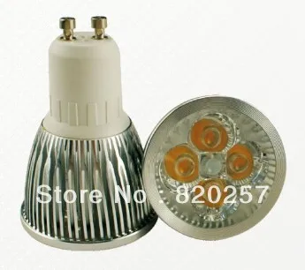 Бесплатная Доставка 5 шт./лот GU10 4*1 Вт высокой мощности Светодиодный прожектор AC85-265V