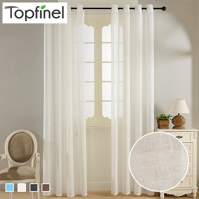 Cheap Topfinel Solid Faux Linen Sheer Curtains for Living Room Bedroom Kitchen Tulle Curtains for Window Yarn Curtains Drapes Kids Cheap Topfinel Solid Faux Linen Sheer Curtains for Living Room Bedroom Kitchen Tulle Curtains for Window Yarn Curtains Drapes Kids