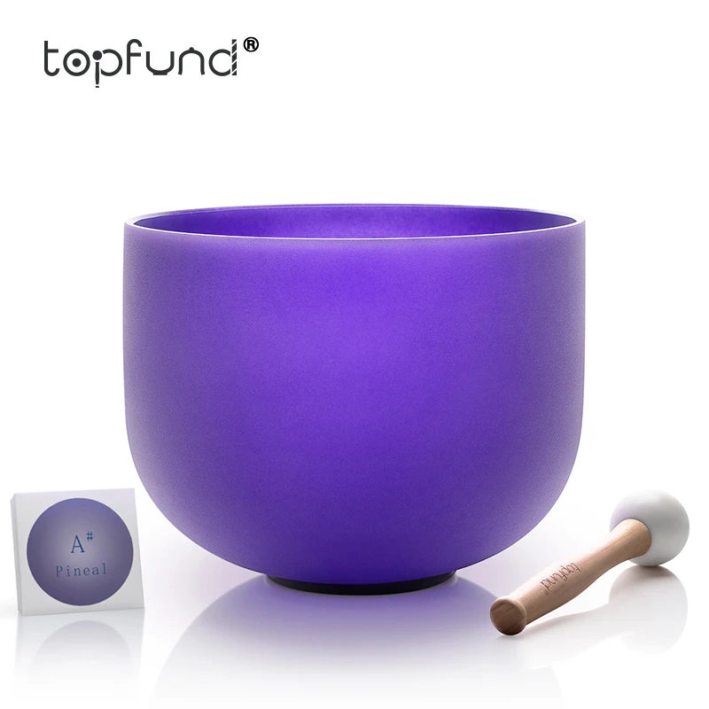TOPFUND de chant pas parfrait G note chanter bowl chakra de la gorge 8 pouces O-ring et Maillet inclus