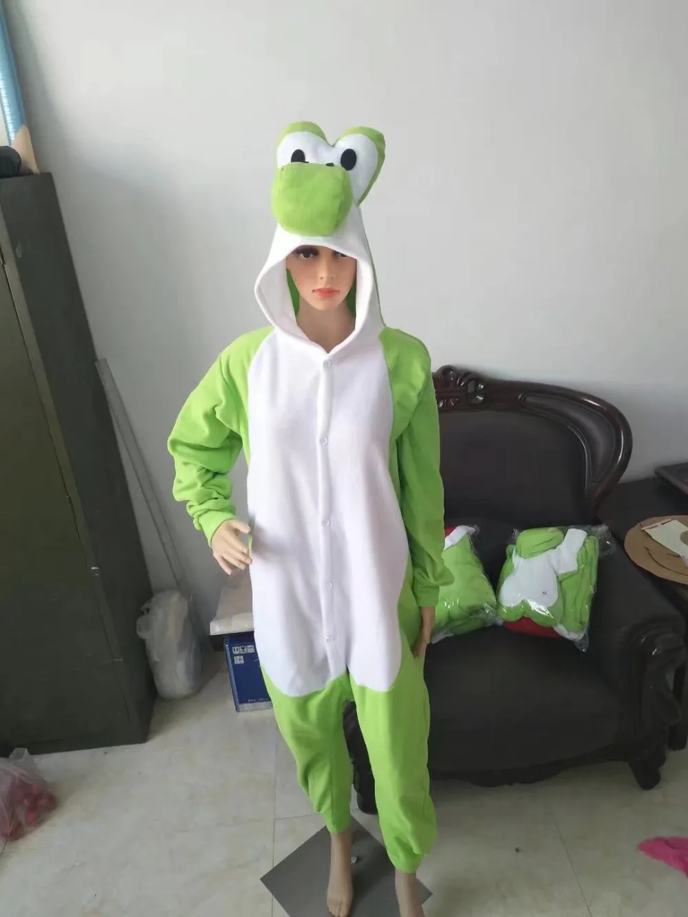 

Kigurumi Adult Yoshi Onesies Pajamas Cartoon Pyjama Cosplay Costumes Sleepsuit Animal Sleepwear