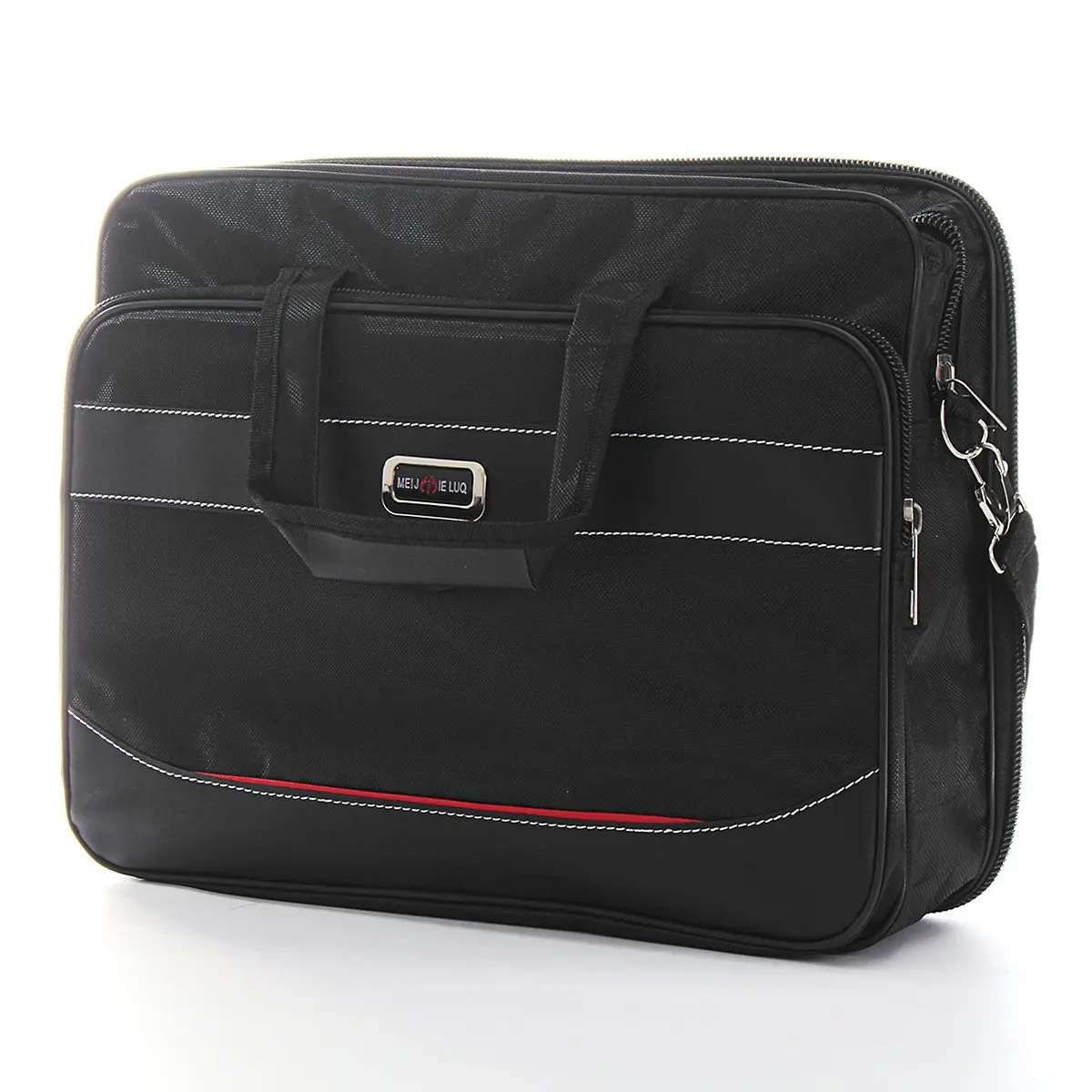 

15" 17" Laptop Bag Case With Strap & Zip Nylon Shoulder Handbag Computer Messenger Notebook Carrying Office Bussiness Bag