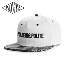 Pangkb бренд флагом Кепки белый snapback шляпы для мужчин и женщин, мужский Простый кожаный взрослый женский головной Убор Хип-хоп на открытом воздухе повседневная Солнцезащитная бейсбольная Кепка Gorras
