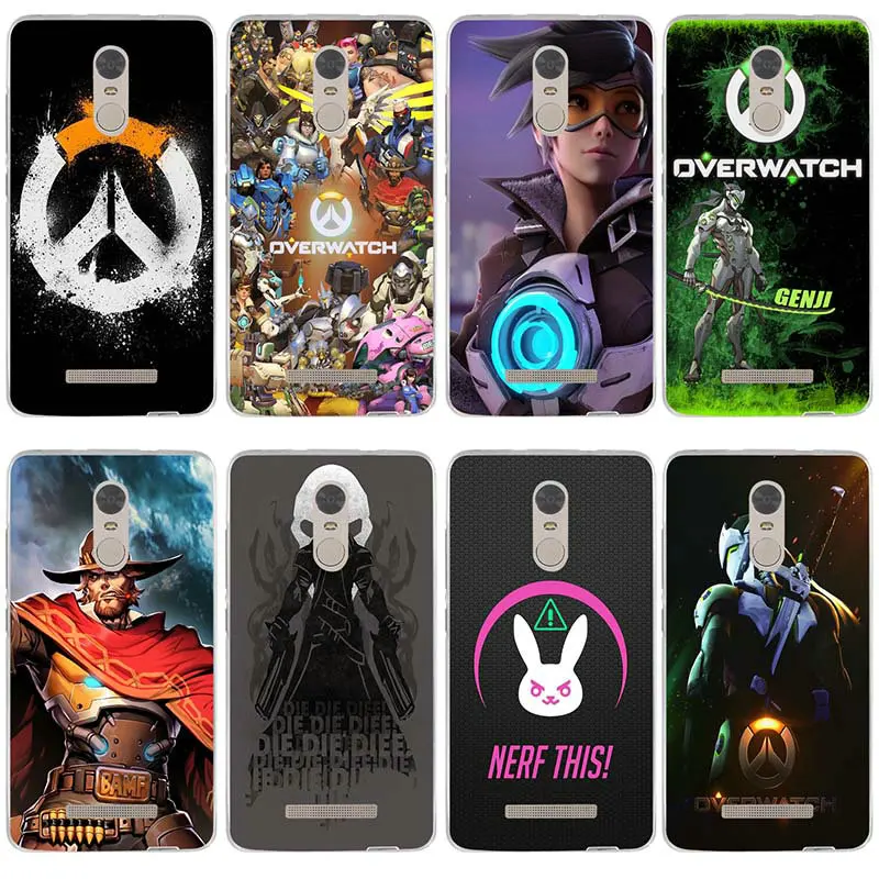 

Games Overwatchs Logo Slim Silicone Soft Cover TPU Phone Cases for Xiaomi Redmi Mi Note 2 3 3S 4X 4A 6 5 5S 5A 6 8 A1 Pro Plus