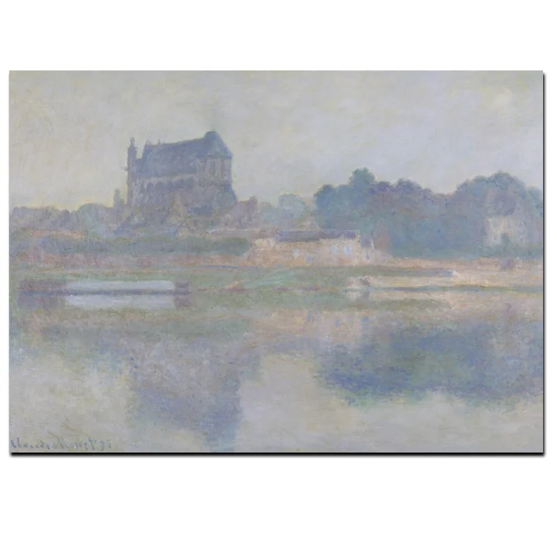 MN 56 claude monet sotheby's L'&Eacute;GLISE DE VERNON, TEMPS GRIS