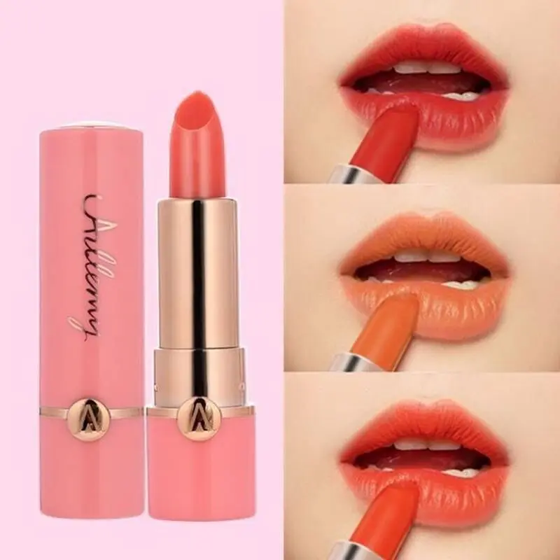 

Peony red water temperature change jelly lipstick no fade color non-stick cup moisturizing color change lipstick