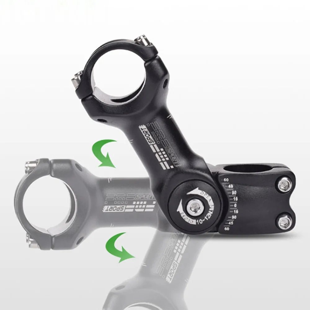 

25.4/31.8mm Bike Stem 60 Riser Bicycle Aluminum Alloy Adjustable Handlebar Stem for MTB Rode Bike