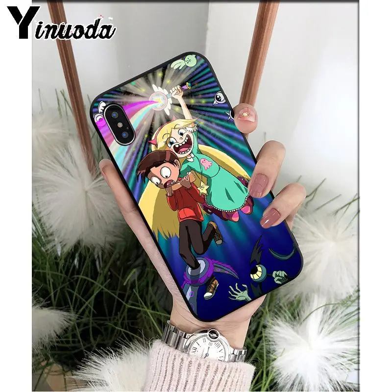 Yinuoda Star vs the Forces of Evil Силиконовый ТПУ мягкий черный чехол для телефона для Apple iPhone 8 7 6 6S Plus X XS MAX 5 5S SE XR - Цвет: A11