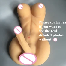 Real Solid Full Silicone Ladyboy Sex Doll with Big Breast and Penis, Love Doll for Women, Lesbian Gay Male sex Dolls