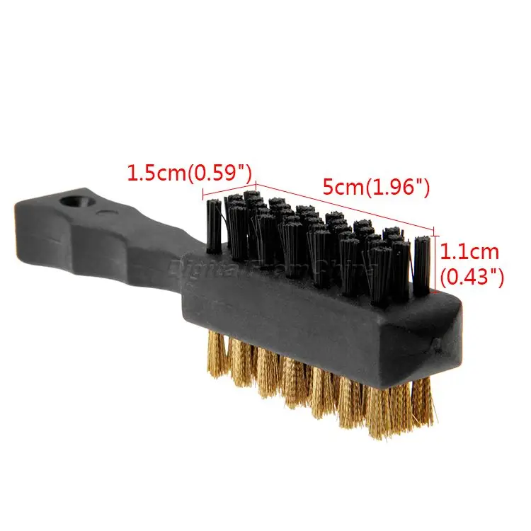 Double Sided Golf Iron/Wood Club Groove Cleaner Shoe Cleats Cleaning Scrubber Brush Black Free Shipping