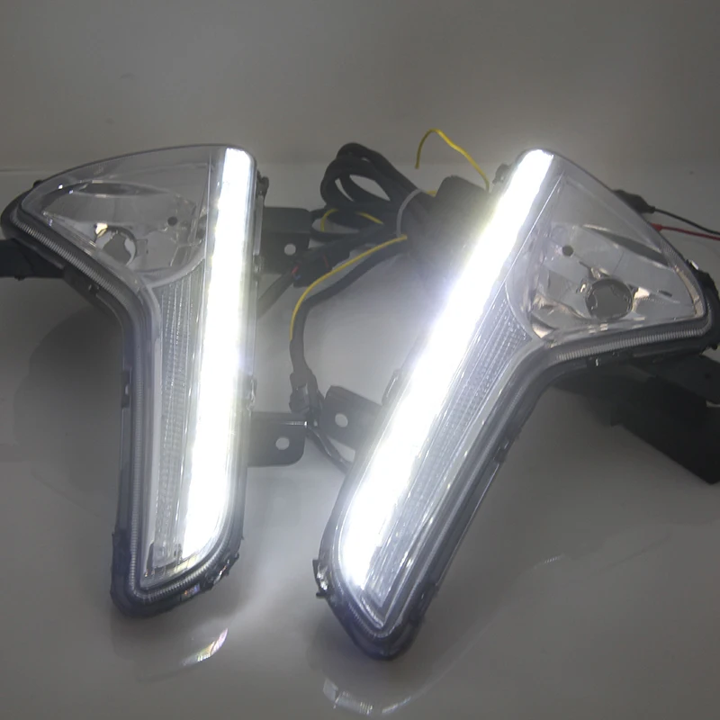 

Car Flashing 1Pair For Kia Sportage 2010 2011 2012 2013 2014 SPORTAGE R LED DRL Daytime Running Lights Daylight Fog light