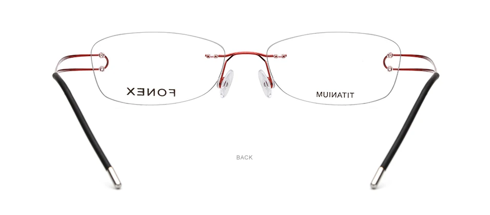 Титан сплава очки без оправы Для женщин Сверхлегкий очки для близорукости оптические оправы для очков женские бескаркасные очки