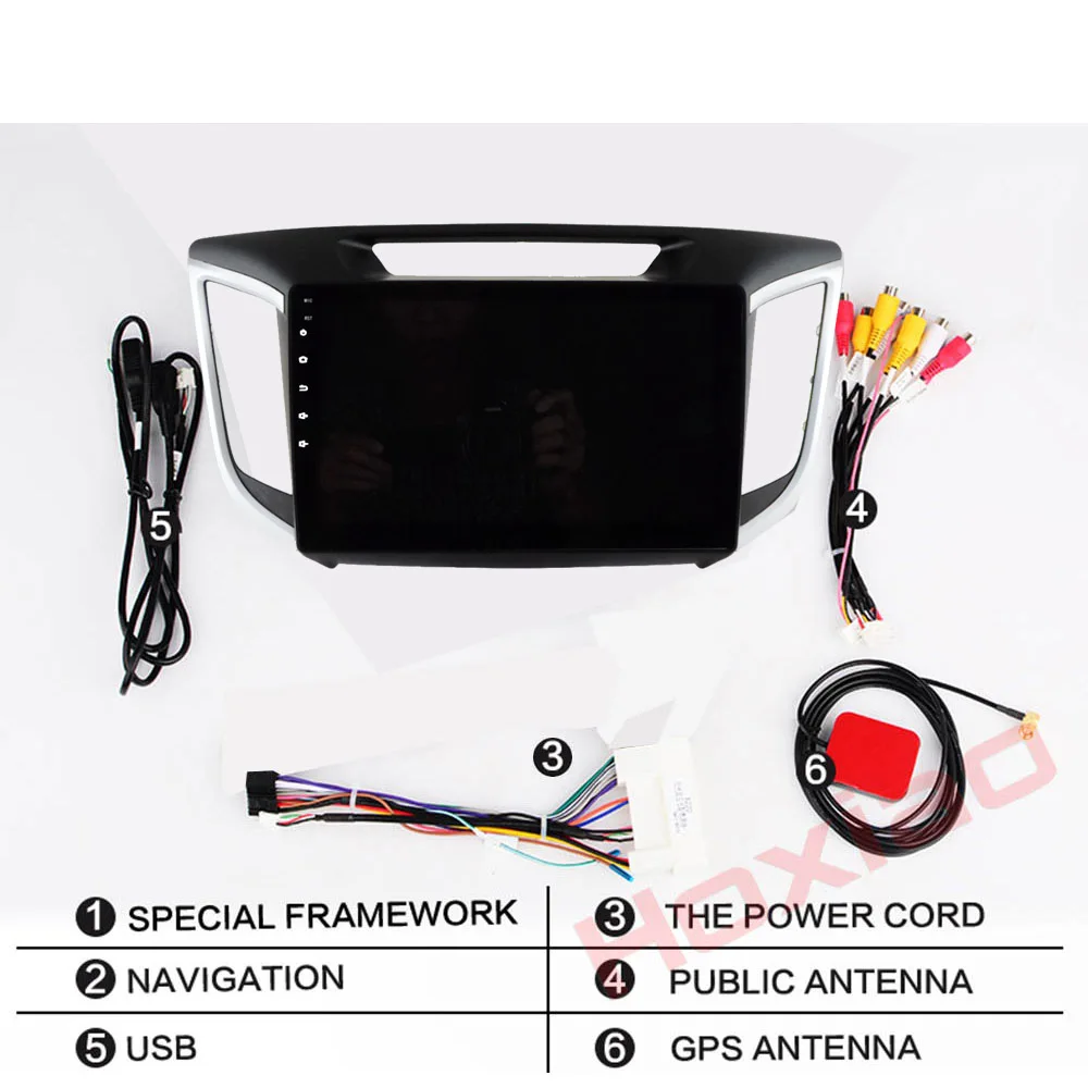 Excellent 2din 2.5D HD 10.1" Android 8.1 Car DVD Multimedia player 2G+32G For Hyundai Creta ix25 Stereo Head Unit Car radio GPS navigation 5