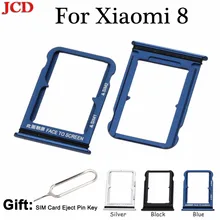 JCD новая sim-карта слот, разъем для лотка держатель адаптеры запасные части для Xiaomi 8 Namo SIM& Namo sim-карта лоток Адаптеры