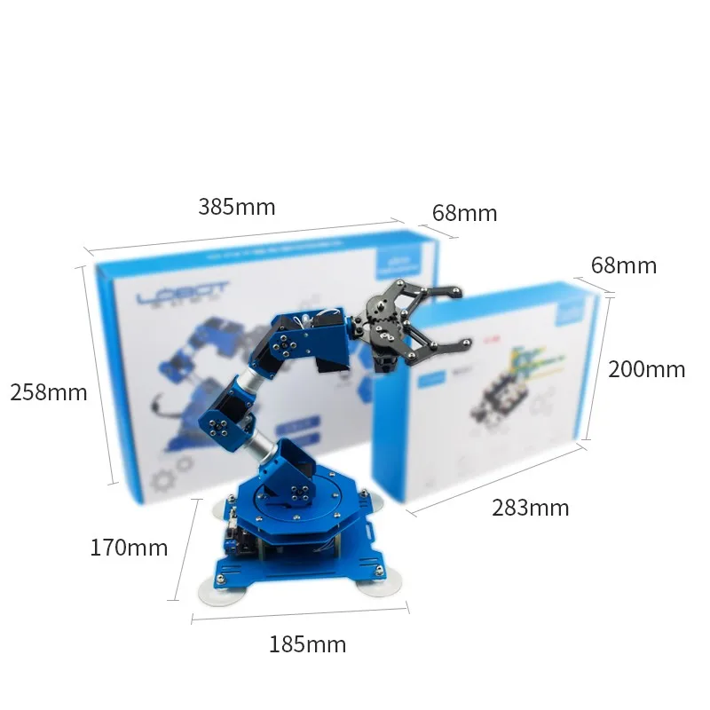 6 dof Robot Arm осевая алюминиевая Роботизированная рука с сервоприводом Arduino