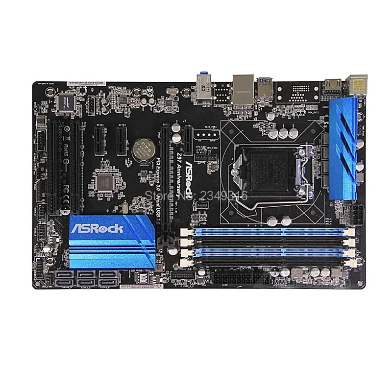 Б/у слот LGA1150 Z97 материнская плата для ASRock Z97 Юбилей системная плата USB3.0 SATA3 DDR3