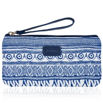 

1PC School Pencil Bag Ethnic porcelain Pencil Pouch Zipper Pure and Fresh Cosmetic Bags Office Stationery Canvas Pencil Case