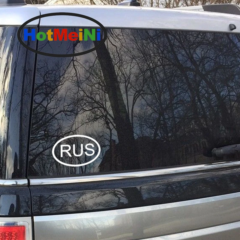 HotMeiNi наклейка для автомобилей Jdm украшение Русь Россия код страны Овальный