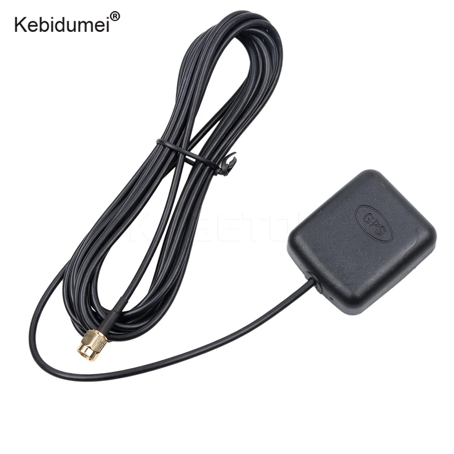 

kebidumei 3 meter Car Auto GPS Active Remote Antenna portable Mini GPS receiver Antenna Navigation SMA Interface Connector