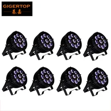 TIPTOP света этапа 8 шт./лот Алюминий RGBWA УФ 6IN1 Водонепроницаемый светодиодный параболический алюминизированный отражатель IP65 луча 25 градусов большой глаз 9*18 Вт светильник для фонтана